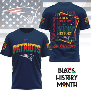 New England Patriots Black History Month Anniversary Professional NFL Game Day T Shirt