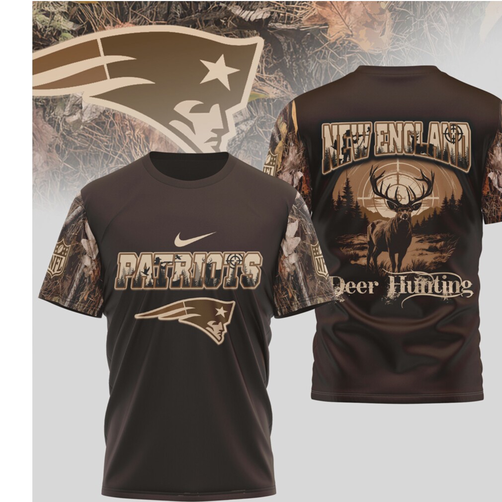 New England Patriots Deer Hunting Camo Print Outdoor Sportsman Graphic Football Fan T Shirt New England Patriots Deer Hunting Camo Print Outdoor Sportsman Graphic Football Fan T Shirt