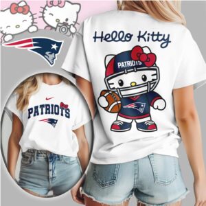 New England Patriots Hello Kitty Football Trendy Kawaii Gameday Top T Shirt New England Patriots Hello Kitty Football Trendy Kawaii Gameday Top T Shirt