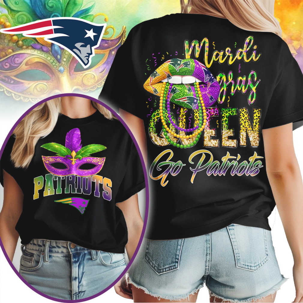 New England Patriots Mardi Gras Queen Shirt Mask Beads Purple Gold Festival Apparel T Shirt New England Patriots Mardi Gras Queen Shirt Mask Beads Purple Gold Festival Apparel T Shirt