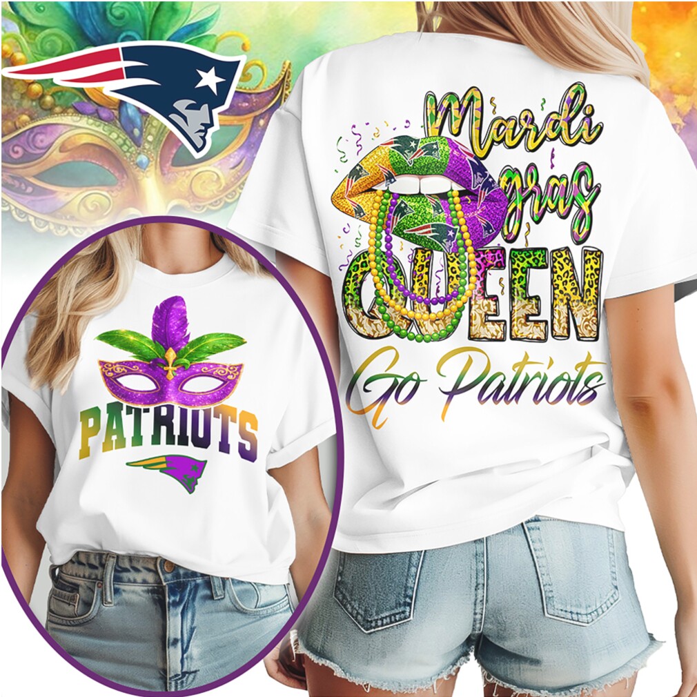 New England Patriots Mardi Gras Queen Shirt Mask Beads Purple Gold Festival Apparel T Shirt New England Patriots Mardi Gras Queen Shirt Mask Beads Purple Gold Festival Apparel T Shirt