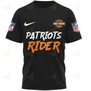 New England Patriots Rider Ghost Harley Davidson Inspired Biker Football Fan T Shirt