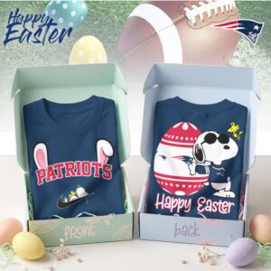 New England Patriots Snoopy Happy Easter Egg Hunt Nike Logo Football Shirt