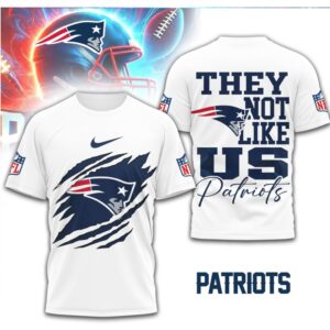 New England Patriots They Not Like Us T Shirt Distressed Claw Graphic T Shirt