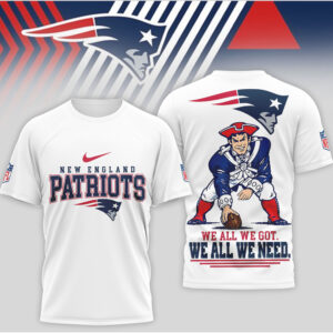 New England Patriots We All We Got Vintage Pat Patriot Fan T Shirt
