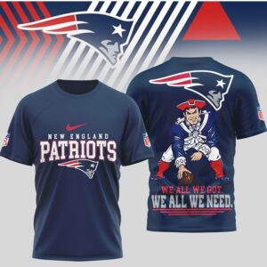 New England Patriots We All We Got Vintage Pat Patriot Fan T Shirt