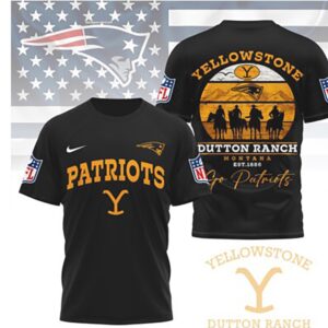 New England Patriots Yellowstone Dutton Ranch Montana Mashup T Shirt New England Patriots Yellowstone Dutton Ranch Montana Mashup T Shirt