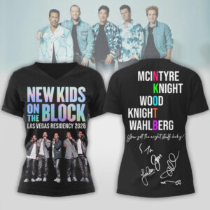 New Kids On The Block Las Vegas Residency 2026 Retro Tour Shirt