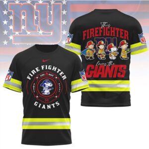 New York Giants Firefighter Snoopy Peanuts Hero Football Fan Gift tshirt New York Giants Firefighter Snoopy Peanuts Hero Football Fan Gift tshirt