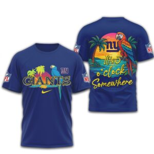 New York Giants Five O’Clock Somewhere Tropical NFL Summer tshirt New York Giants Five O’Clock Somewhere Tropical NFL Summer tshirt