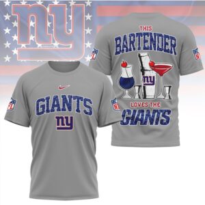 New York Giants This Bartender Loves The Giants Retro NFL Football Fan T Shirt