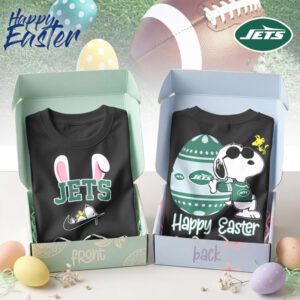 New York Jets Snoopy Happy Easter Bunny Ears Nike Logo Football Shirt New York Jets Snoopy Happy Easter Bunny Ears Nike Logo Football Shirt
