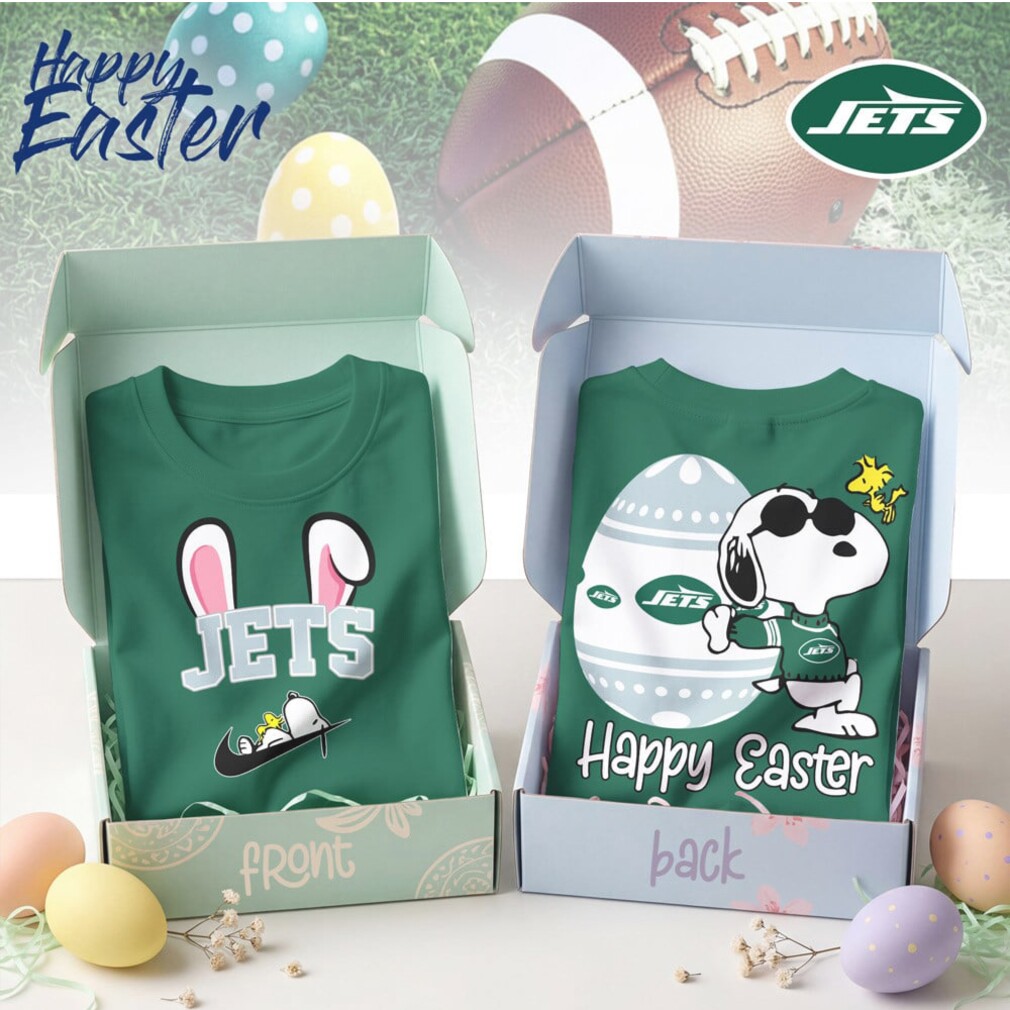 New York Jets Snoopy Happy Easter Bunny Ears Nike Logo Football Shirt New York Jets Snoopy Happy Easter Bunny Ears Nike Logo Football Shirt