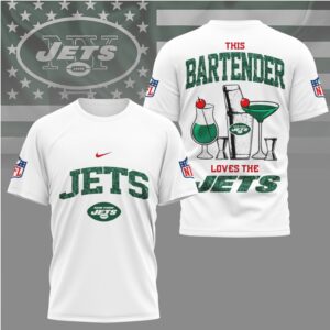 New York Jets This Bartender Loves The Jets Retro Style Fan T Shirt New York Jets This Bartender Loves The Jets Retro Style Fan T Shirt