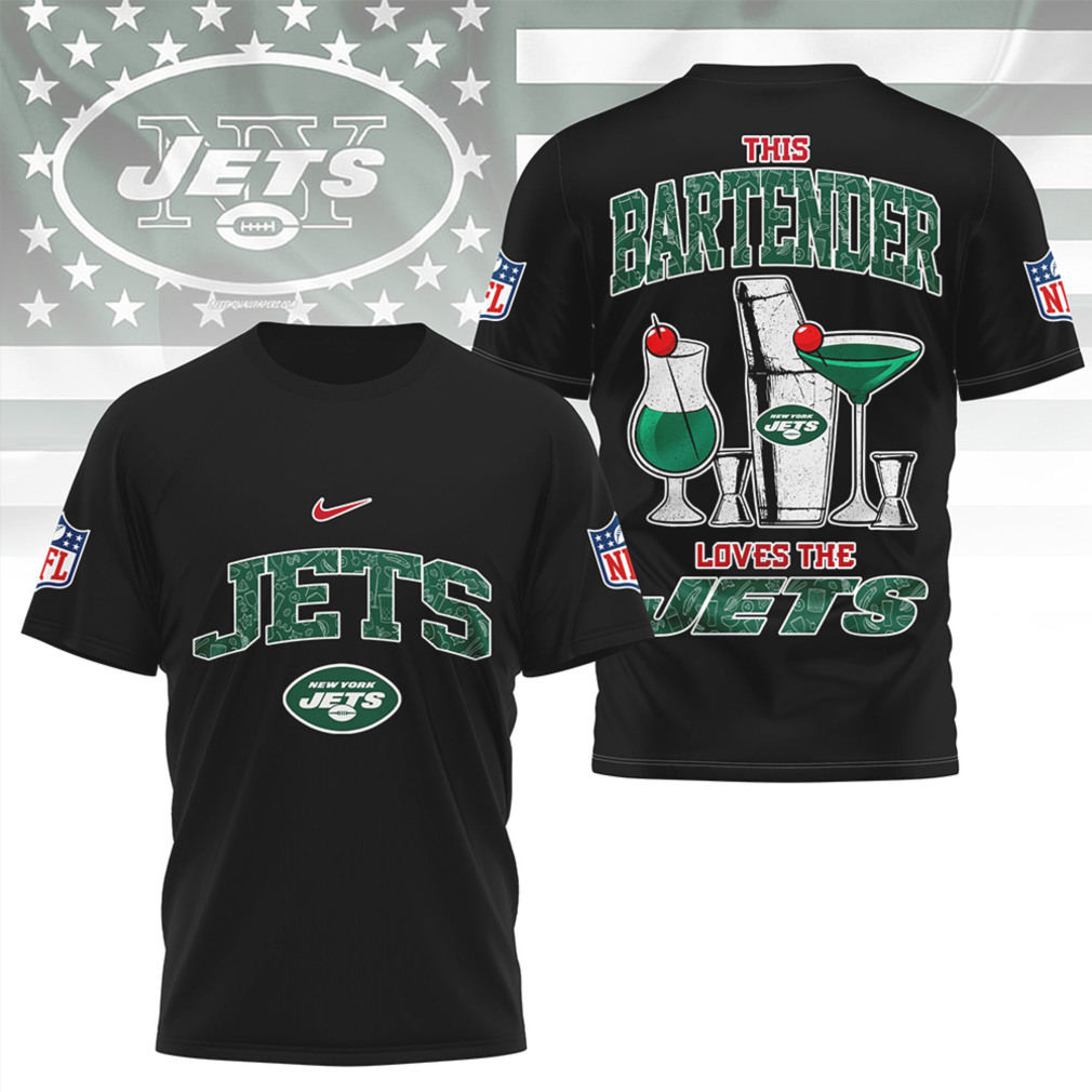 New York Jets This Bartender Loves The Jets Retro Style Fan T Shirt New York Jets This Bartender Loves The Jets Retro Style Fan T Shirt