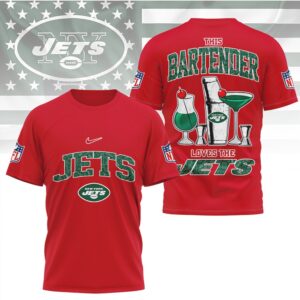 New York Jets This Bartender Loves The Jets Retro Style Fan T Shirt