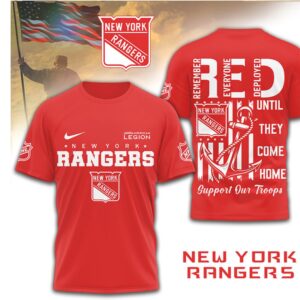 New York Rangers R.E.D. Friday Military Appreciation Support Our Troops Shirt
