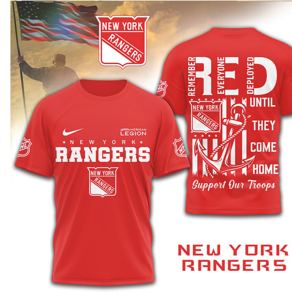 New York Rangers R.E.D. Friday Military Appreciation Support Our Troops Shirt New York Rangers R.E.D. Friday Military Appreciation Support Our Troops Shirt