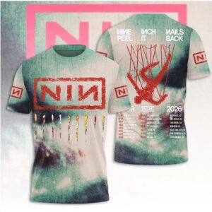 Nine Inch Nails 2026 World Tour Industrial Rock Band NIN Graphic T Shirt