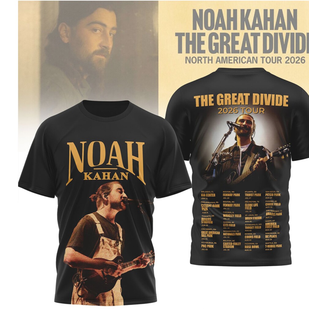 Noah Kahan The Great Divide North American Tour 2026 Folk Music Concert T Shirt Noah Kahan The Great Divide North American Tour 2026 Folk Music Concert T Shirt