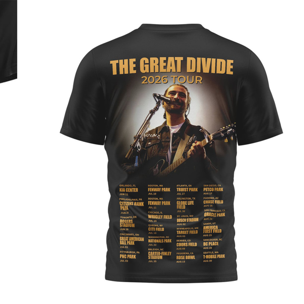Noah Kahan The Great Divide North American Tour 2026 Folk Music Concert T Shirt Noah Kahan The Great Divide North American Tour 2026 Folk Music Concert T Shirt
