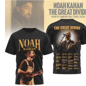 Noah Kahan The Great Divide North American Tour 2026 Vintage Folk Music Graphic Shirt Noah Kahan The Great Divide North American Tour 2026 Vintage Folk Music Graphic Shirt