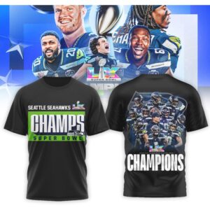 Official Seattle Seahawks Super Bowl Champions Game Day Graphic T Shirt