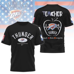Oklahoma City Thunder Teacher Appreciation Night Shirt Teach Love Inspire Basketball Teacher Shirt Oklahoma City Thunder Teacher Appreciation Night Shirt Teach Love Inspire Basketball Teacher Shirt