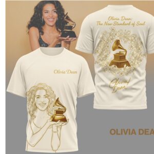 Olivia Dean The New Standard Of Soul Grammy Award Vintage Aesthetic Graphic Music Tee Olivia Dean The New Standard Of Soul Grammy Award Vintage Aesthetic Graphic Music Tee