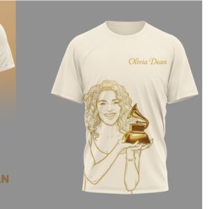 Olivia Dean The New Standard Of Soul Grammy Award Vintage Aesthetic Graphic Music Tee