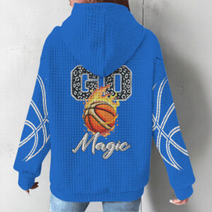 Orlando Magic Blue Waffle Knit Hoodie Retro NBA Game Day Fan Graphic Hoodie Orlando Magic Blue Waffle Knit Hoodie Retro NBA Game Day Fan Graphic Hoodie