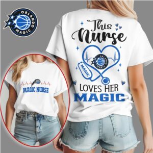 Orlando Magic Nurse Heart Stethoscope Graphic Vintage Basketball Game Day Apparel Shirt