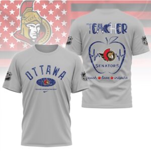 Ottawa Senators Teacher Appreciation Night Retro Style Hockey Fan Apparel For Teachers Shirt