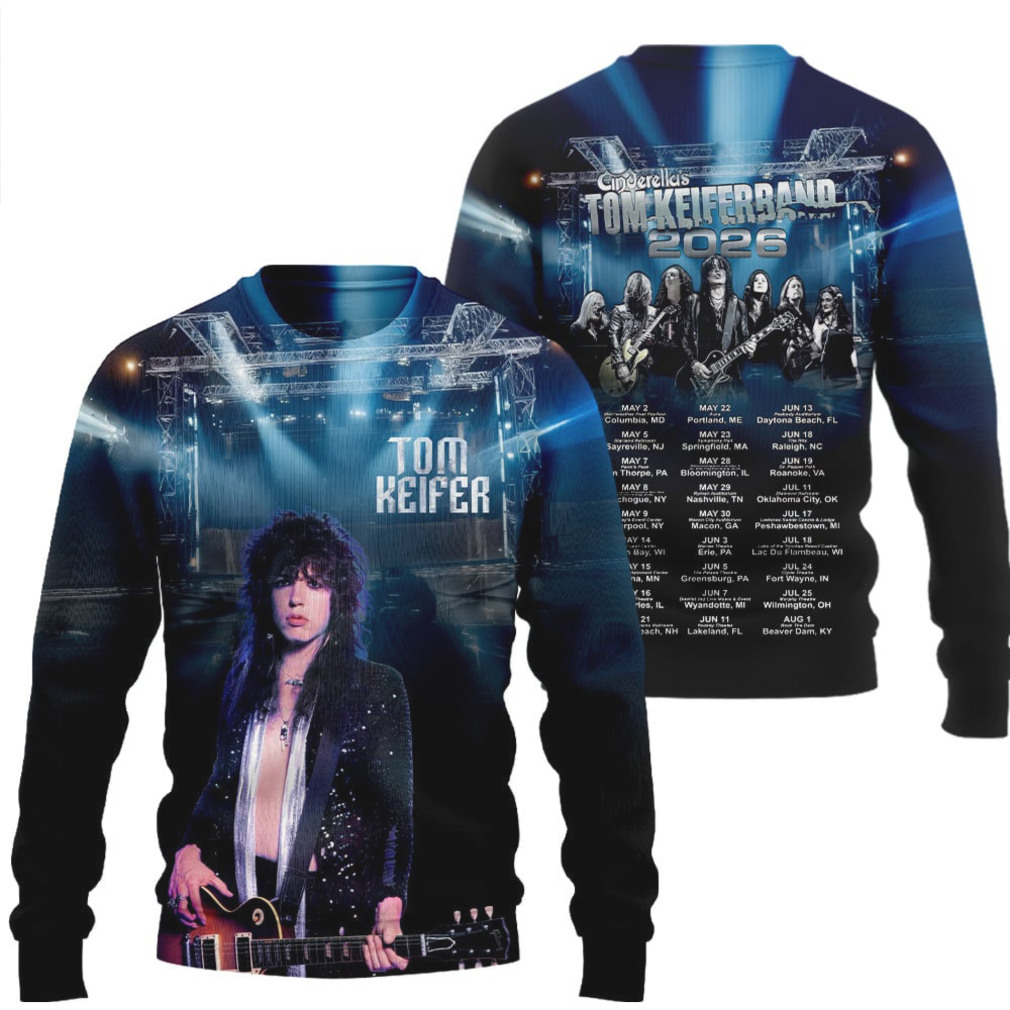 Tom Keifer Band Cinderella 2026 Tour Dates Rock Music Legend Graphic Tour T Shirt Tom Keifer Band Cinderella 2026 Tour Dates Rock Music Legend Graphic Tour T Shirt