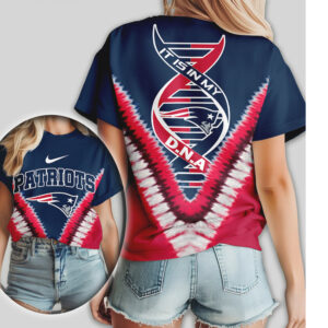 Patriots DNA Tie Dye Graphic Tee It Is In My DNA Women’s Football Shirt Patriots DNA Tie Dye Graphic Tee It Is In My DNA Women’s Football Shirt