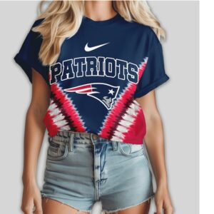 Patriots DNA Tie Dye Graphic Tee It Is In My DNA Women's Football Shirt