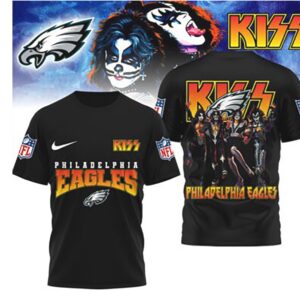 Philadelphia Eagles KISS Rock Band NFL Football Music Mashup tshirt