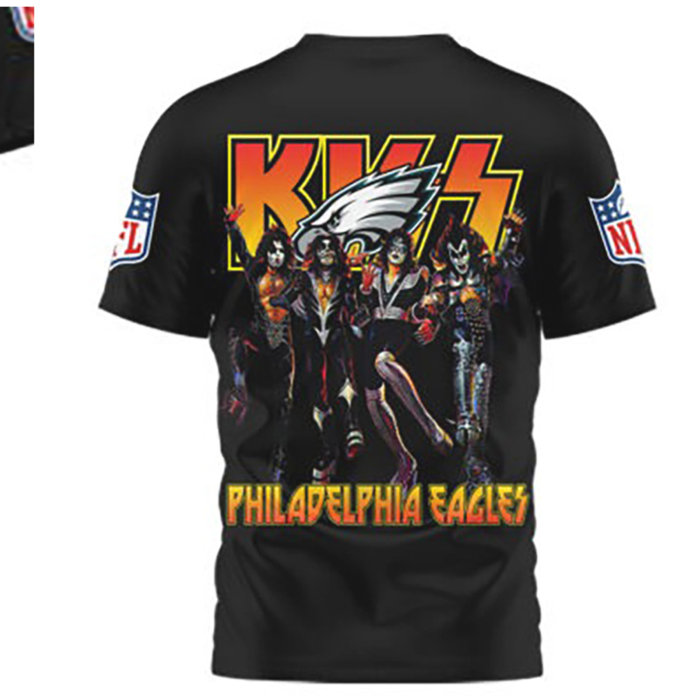 Philadelphia Eagles KISS Rock Band NFL Football Music Mashup tshirt Philadelphia Eagles KISS Rock Band NFL Football Music Mashup tshirt
