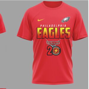 Philadelphia Eagles Lightning McQueen 20th Anniversary Red Shirt Vintage Style Racing T Shirt