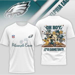 Philadelphia Eagles Mickey Mouse Disney Game Day Midnight Green Football Graphic Shirt Philadelphia Eagles Mickey Mouse Disney Game Day Midnight Green Football Graphic Shirt