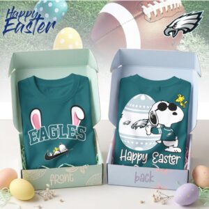 Philadelphia Eagles Snoopy Happy Easter Egg Hunt Nike Logo Football Fan Shirt