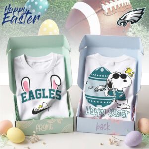 Philadelphia Eagles Snoopy Happy Easter Egg Hunt Nike Logo Football Fan Shirt
