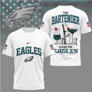 Philadelphia Eagles This Bartender Loves The Eagles Retro NFL Football Fan T Shirt Philadelphia Eagles This Bartender Loves The Eagles Retro NFL Football Fan T Shirt