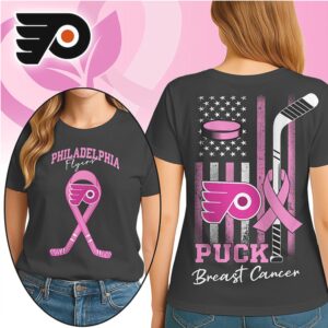 Philadelphia Flyers Breast Cancer Awareness Pink Ribbon Hockey Fan Game Day Shirt