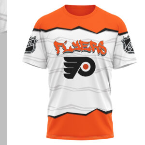 Philadelphia Flyers Puck Yeah Skeleton Orange Hockey Fan Game Day Shirt