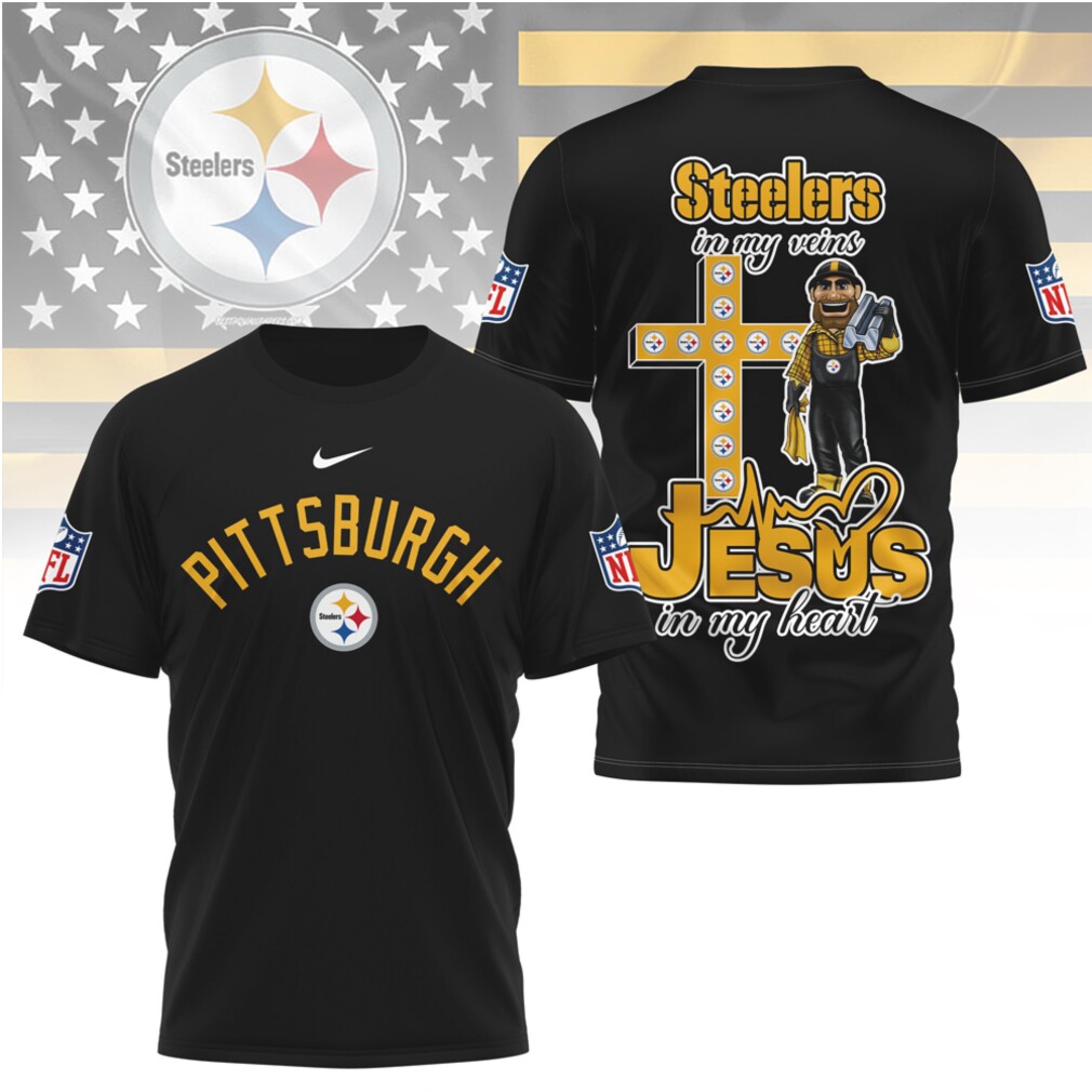 Pittsburgh Steelers Jesus In My Heart Christian Faith Football Fan Graphic T Shirt Pittsburgh Steelers Jesus In My Heart Christian Faith Football Fan Graphic T Shirt
