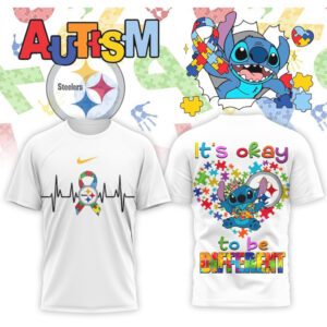 Pittsburgh Steelers Stitch Autism Awareness It’s Okay To Be Different Football Shirt Pittsburgh Steelers Stitch Autism Awareness It’s Okay To Be Different Football Shirt