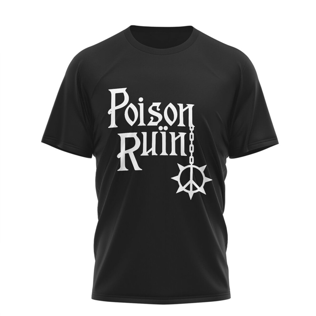 Poison Ruïn 2026 North East American Tour Hymns From The Hills Punk T Shirt Poison Ruïn 2026 North East American Tour Hymns From The Hills Punk T Shirt