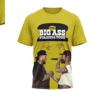 Post Malone Jelly Roll Big Ass Stadium Tour 2026 Concert Schedule Shirt