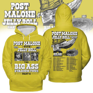 Post Malone Jelly Roll Big Ass Stadium Tour Part 2 Country Rock tshirt